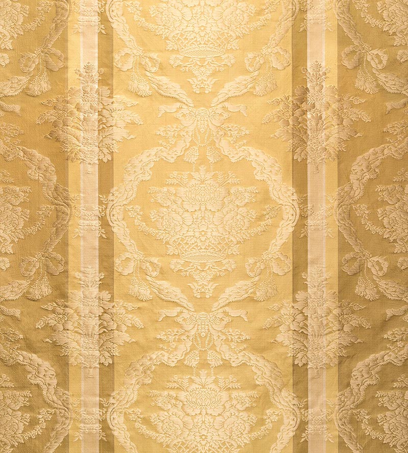 Old World Weavers Petrarca Stripe Antique Gold Fabric Sample ZAPTRS2191