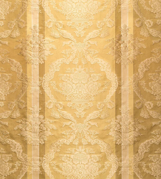 Old World Weavers Petrarca Stripe Antique Gold Fabric Sample ZAPTRS2191