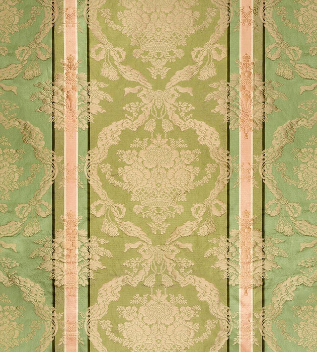 Old World Weavers Petrarca Stripe Mint Fabric Sample ZAPTRS2194