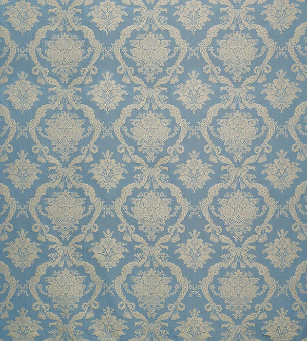 Old World Weavers Petrarca Damasco Sky Fabric Sample ZAPETR2202