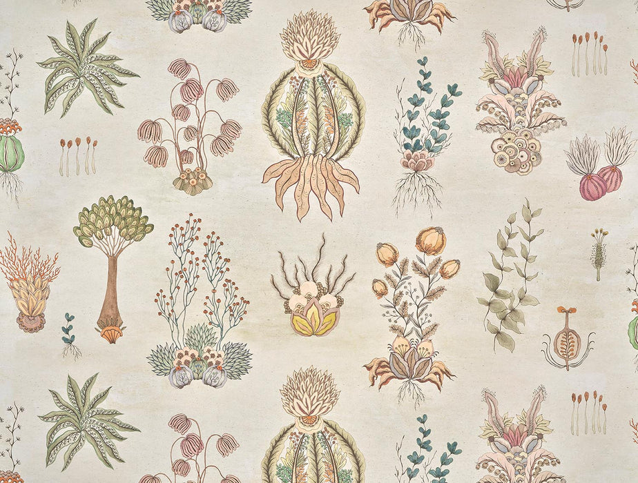 Pierre Frey Keiko Lie De Vin Wallpaper Sample FP090001