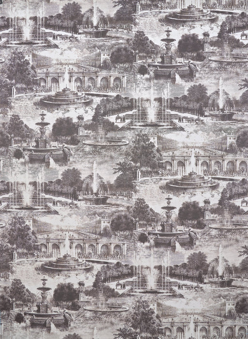Pierre Frey Les fontainiers Fusain Wallpaper Sample FP293001