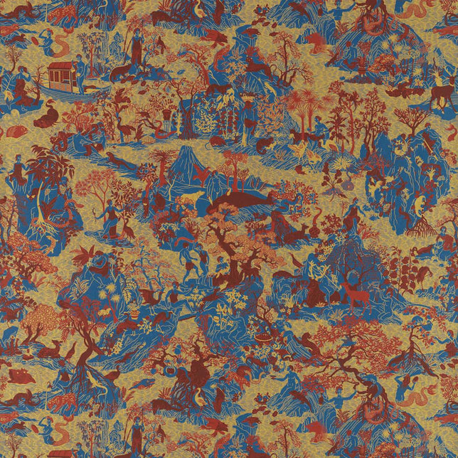 Zoffany Avalonis Vine Black / Gold ZCOT313033 Wallpaper | 40% Off (Samples)