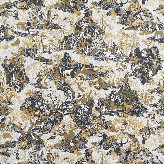 Zoffany Avalonis Vine Black / Gold ZCOT313033 Sample | 40% Off (Samples)