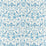Zoffany Pompadour Print Indigo Fabric Sample ZCOT322741