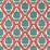 Zoffany Anar Trellis Serpentine/Crimson 333294 Fabric Sample ZCOT333294