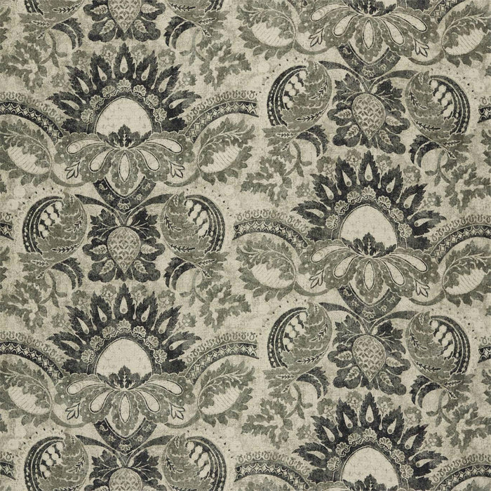 Zoffany Pomegranate Print Gargoyle/Bone Black Fabric Sample ZDAF322692