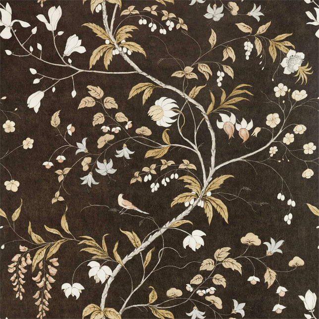 Zoffany Chambalon Trail Antique Gold/Vine Black ZDAR312850 Sample | 40% ...