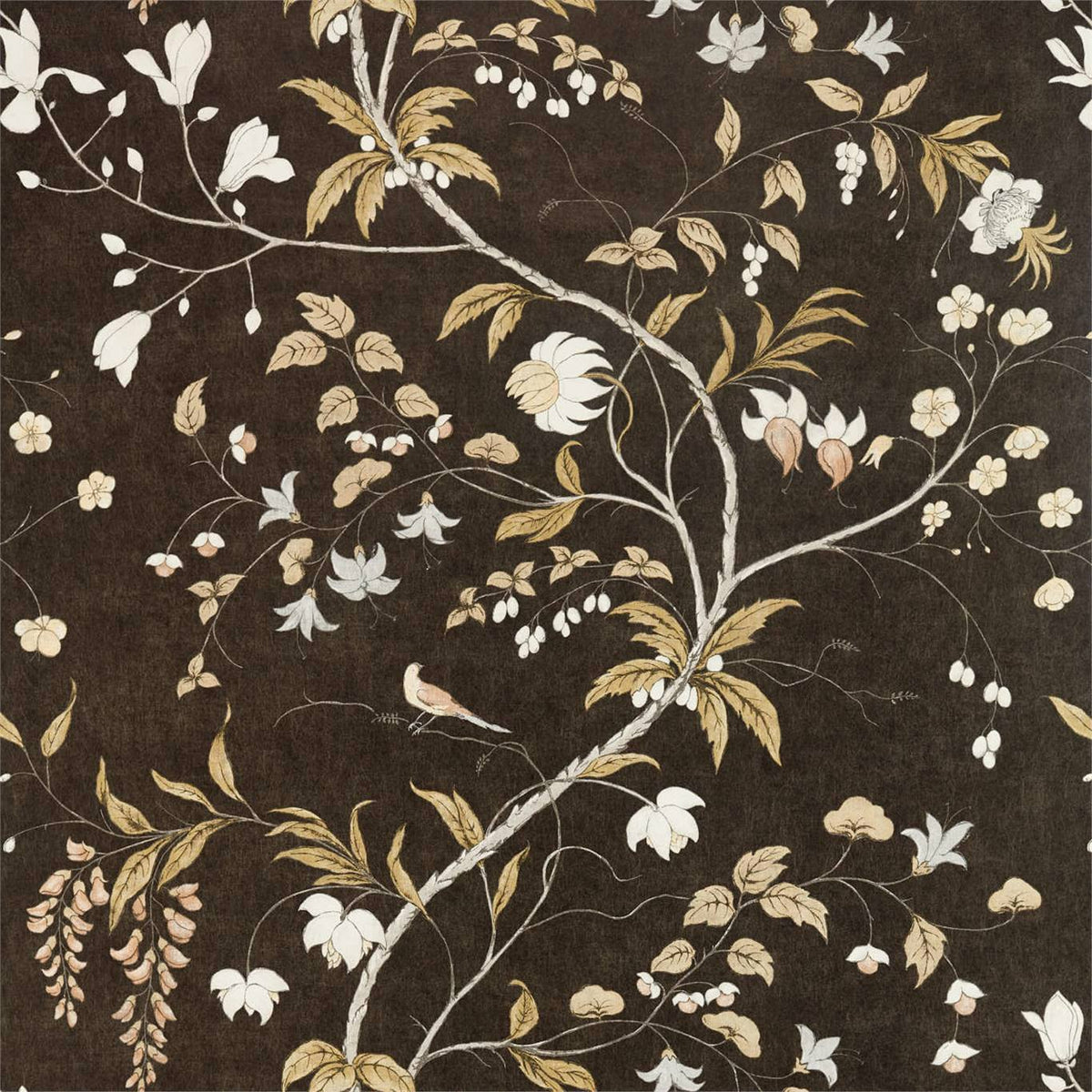 Zoffany Chambalon Trail Antique Gold/Vine Black ZDAR312850 Sample | 40% ...