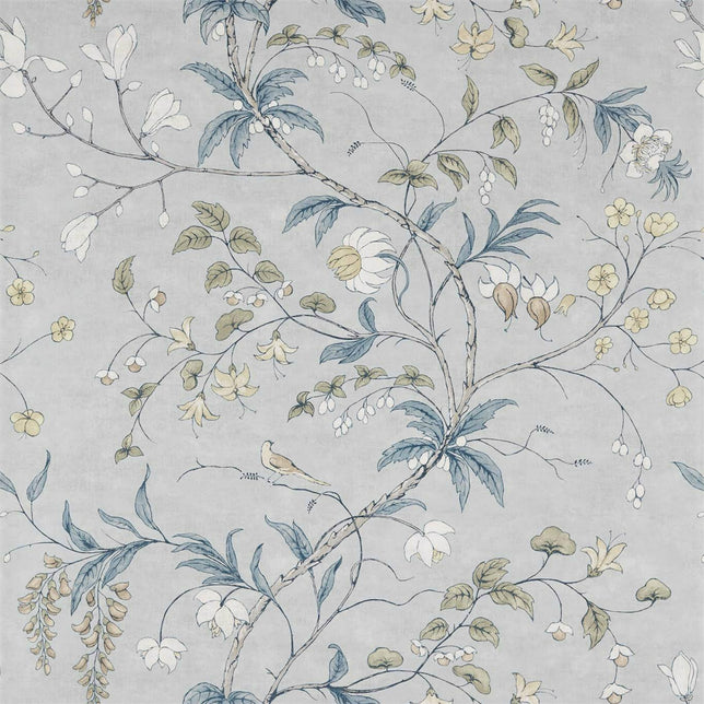 Zoffany Chambalon Trail Mercury/Platinum Grey ZDAR312851 Sample | 40% ...
