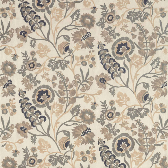 Zoffany Hardwick Crewel Fossil Fabric Sample ZDAR332970
