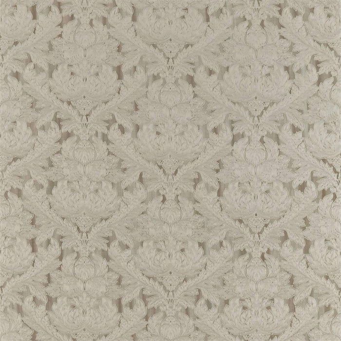 Zoffany Heiress Damask Stone Fabric Sample ZDAR332971