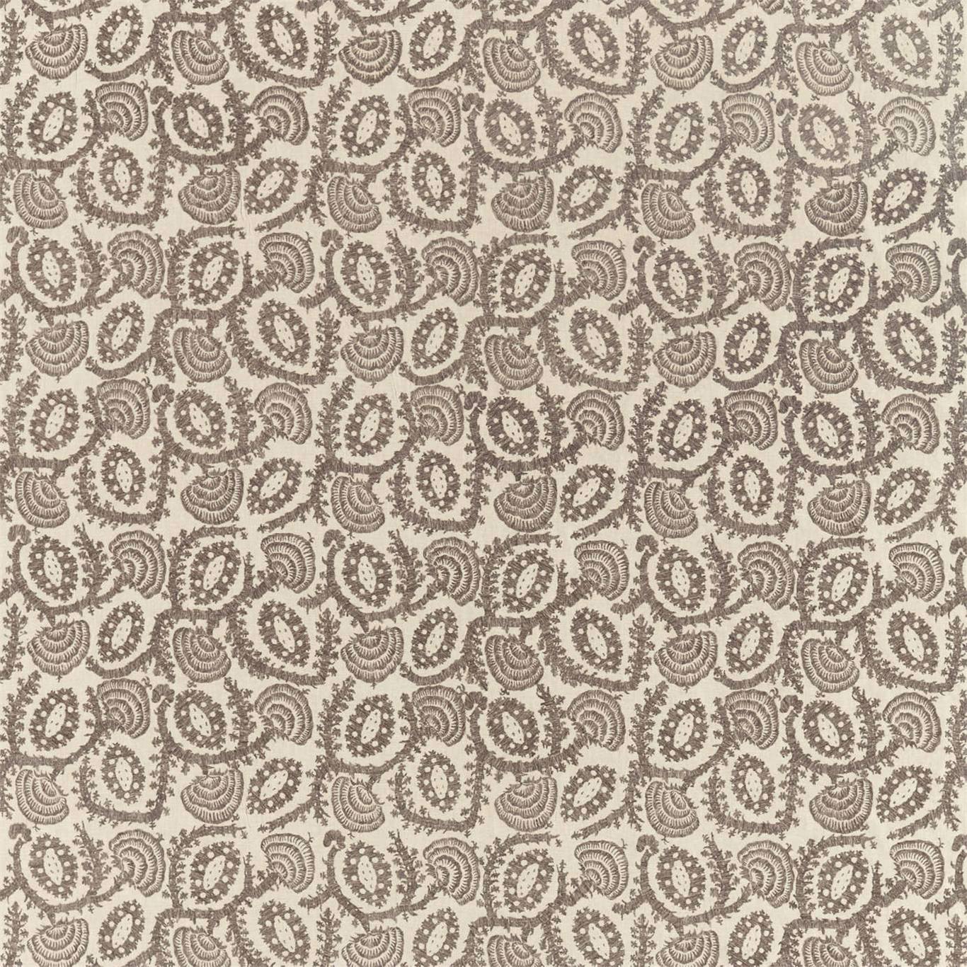 Zoffany Suzani Embroidery Zinc/Mousseux Fabric Sample ZDAR332980