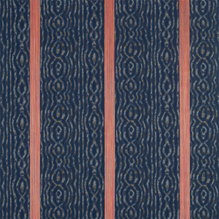 Zoffany Lennox Stripe Indigo/Sunstone Fabric ZDAR332985