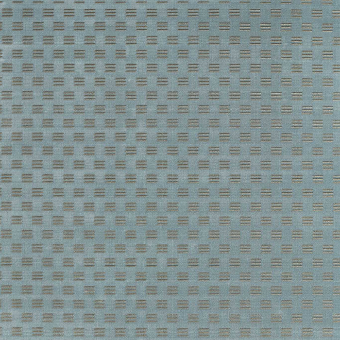 Zoffany Mustak Wedgwood Blue/Silver Fabric Sample ZDEV333317