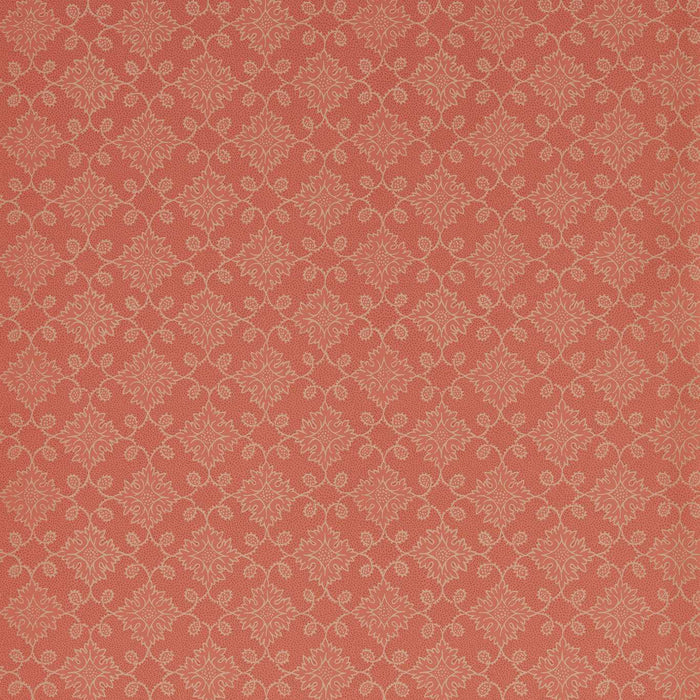 Zoffany Floral Tracery Deep Salmon Wallpaper Sample ZEND313091