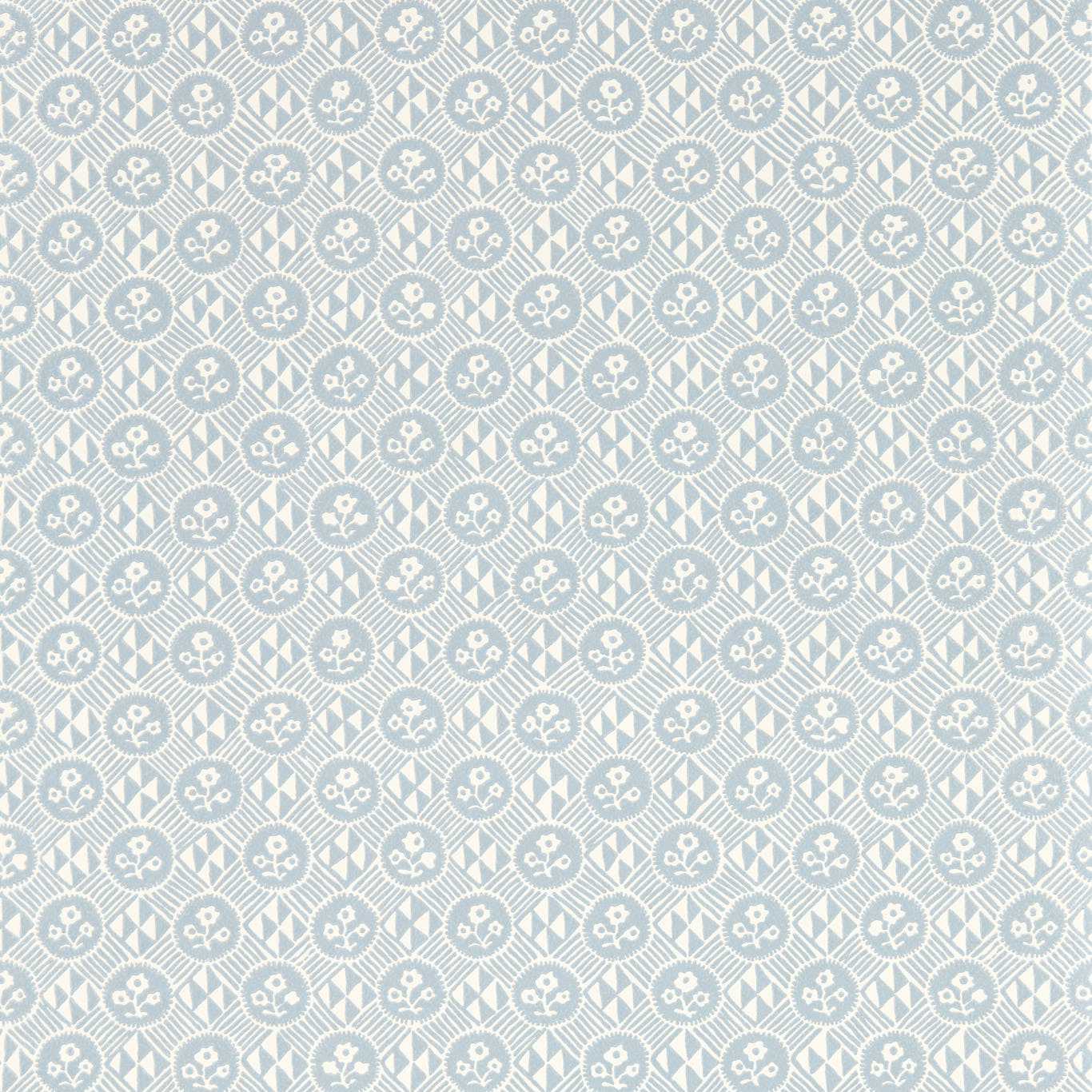 Zoffany Diamonds & Flowers Shetland Wallpaper Sample ZEND313104