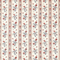 Zoffany Papaver Stripe Indigo/Madder Fabric ZINF322777