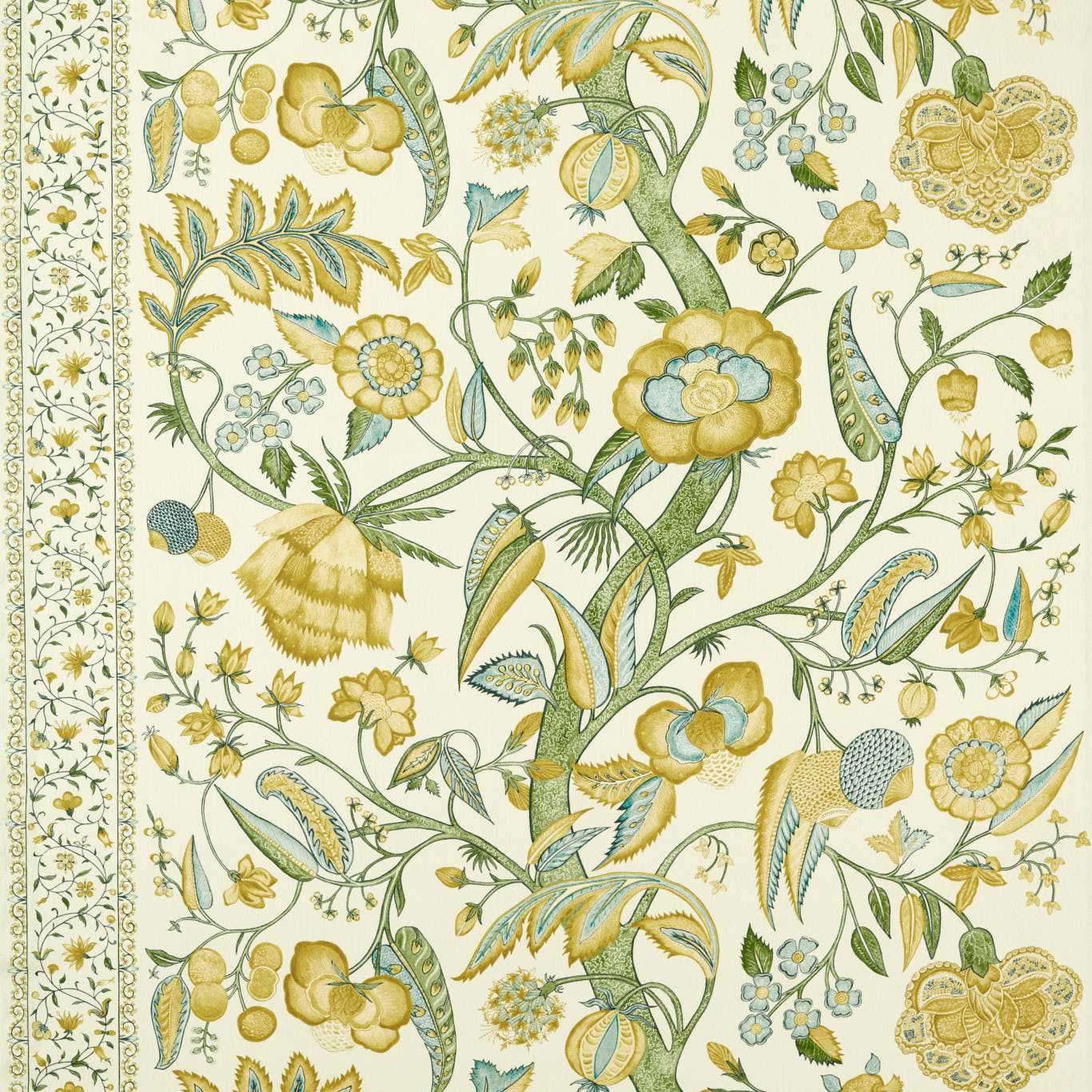 Zoffany Artisan Palampore Primrose Fabric Sample ZINF322786