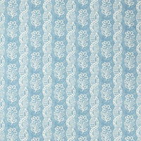 Zoffany Dabu Stripe Wedgwood Blue Fabric ZINF322787