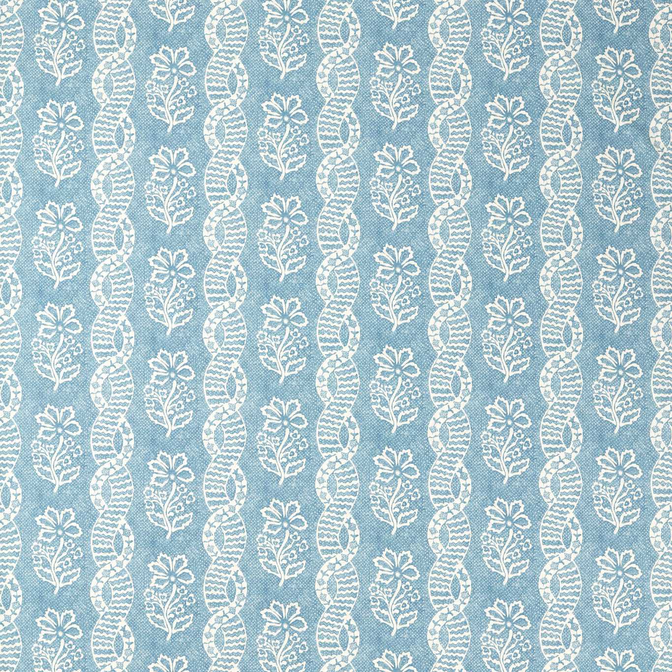 Zoffany Dabu Stripe Wedgwood Blue Fabric Sample ZINF322787
