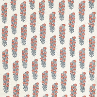 Zoffany Sanganeri Block Print Indigo/Madder Fabric ZINF322800