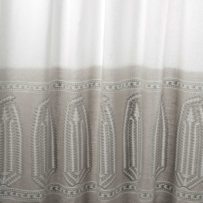 Zoffany Zardozi Ombre Quartz Grey Fabric Sample ZINF333549