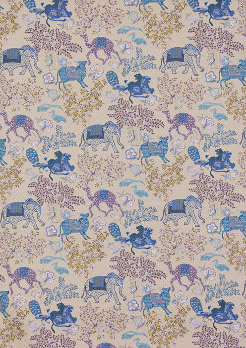 Pierre Frey Jardin De Mysore Bleu Wallpaper Sample FP310002