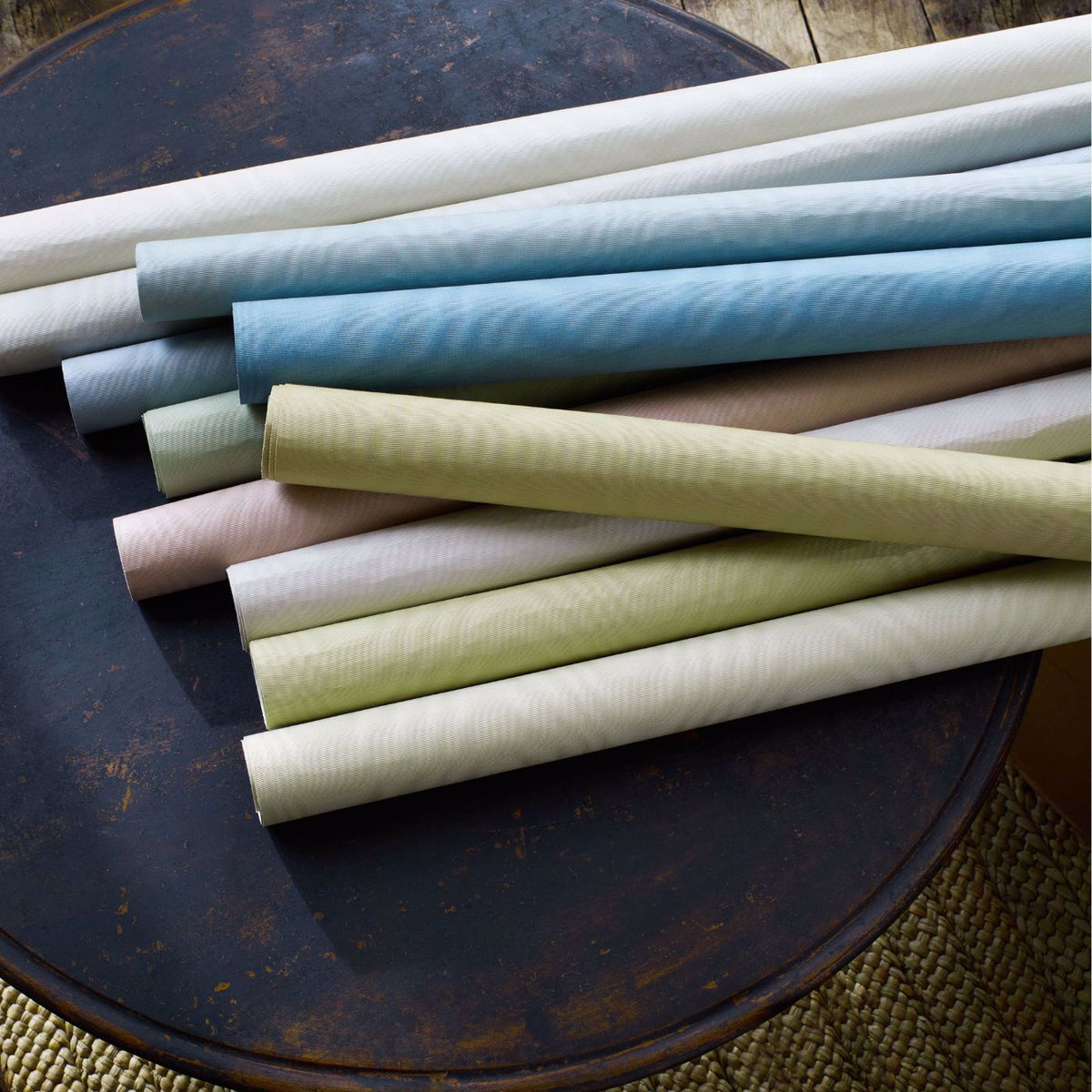 Zoffany Moire Wallcovering Silver ZMOI313068 Sample | 40% Off (Samples)