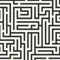Seabrook Designs Maze Ebony Wallpaper ZN50300