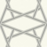 Seabrook Designs Layered Lines Off-white Wallpaper ZN50400