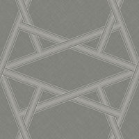 Seabrook Designs Layered Lines Silver Wallpaper ZN50410