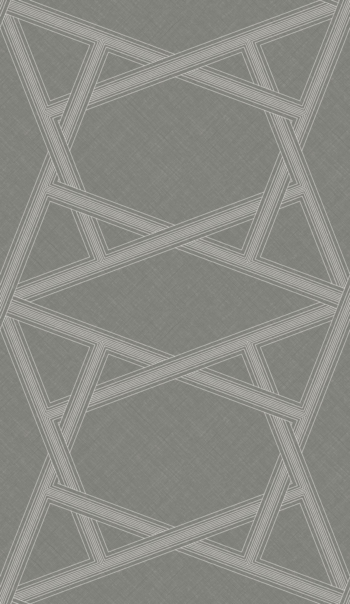 Seabrook Designs Layered Lines Silver Wallpaper ZN50410