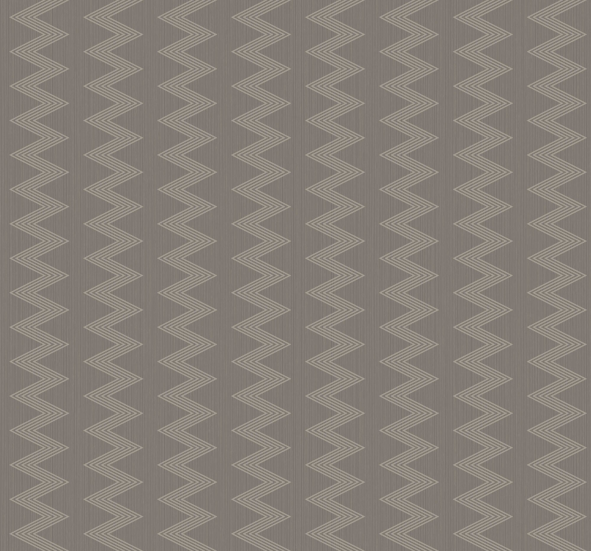 Seabrook Designs Zig Zag Metallic Silver And Beige Wallpaper ZN51700