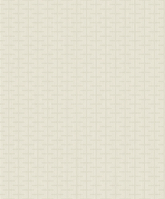 Seabrook Designs Small Geos Linen Wallpaper Sample ZN51810