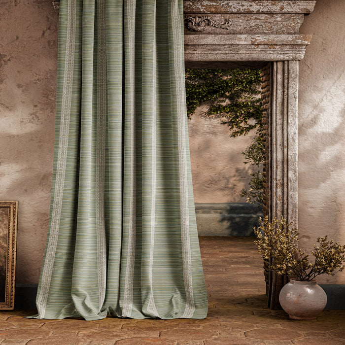 Zoffany Bellagio Stripe Eau De Nil Fabric ZOF0242-01