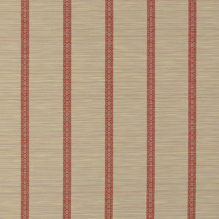 Zoffany Bellagio Stripe Sandstone/Russet Fabric ZOF0242-02