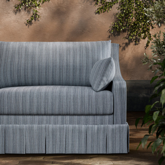 Zoffany Veranda Strie Teal Fabric ZOF0243-01