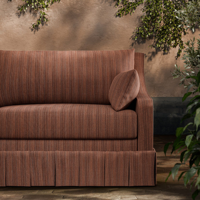 Zoffany Veranda Strie Russet Fabric ZOF0243-03