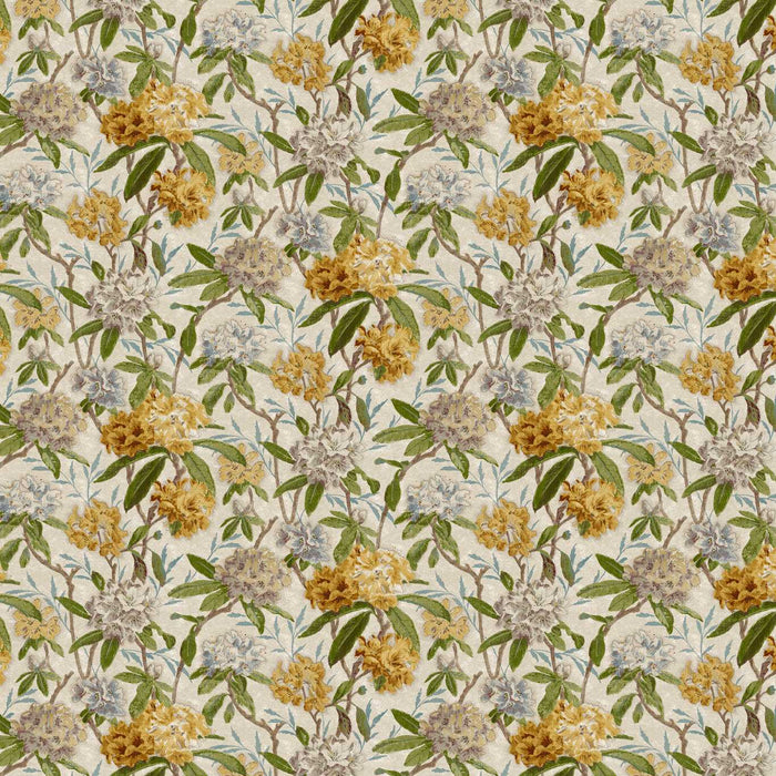 Zoffany Azalea Path Primrose/Evergreen Fabric ZOF0247-02