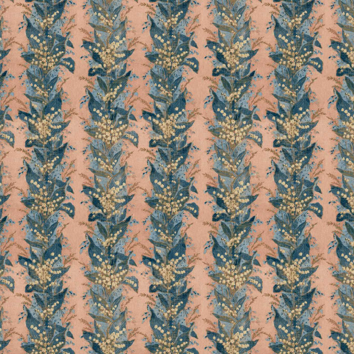 Zoffany Lily Stripe Archive Coral Fabric ZOF0251-02