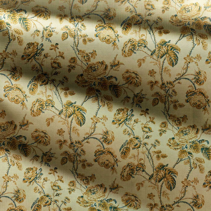 Zoffany Thorny Vine Silk Yellow Fabric ZOF0253-04
