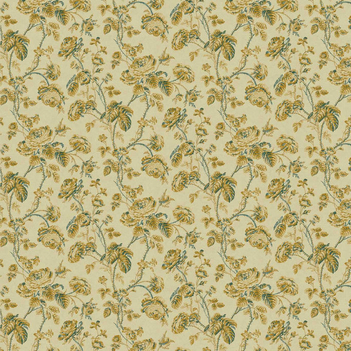 Zoffany Thorny Vine Silk Yellow Fabric ZOF0253-04