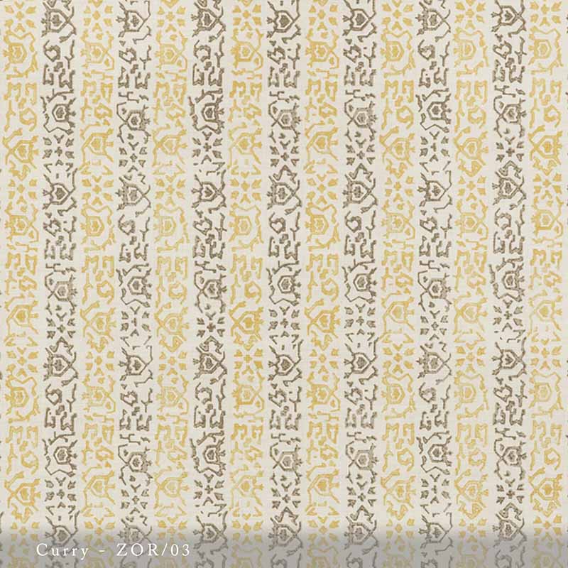 Lisa Fine Zoraya Curry Fabric Sample ZOR-03