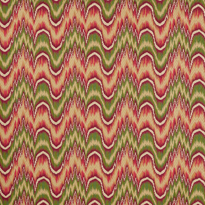 Zoffany Kempshott Crimson/Evergreen Fabric ZRTX333535