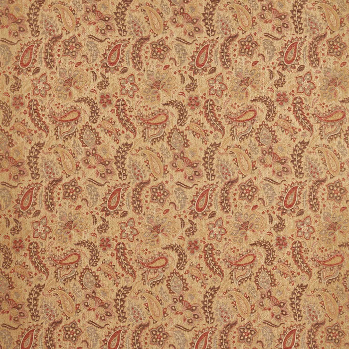 Zoffany Caserta Paisley Antique Gold Fabric Sample ZRTX333538