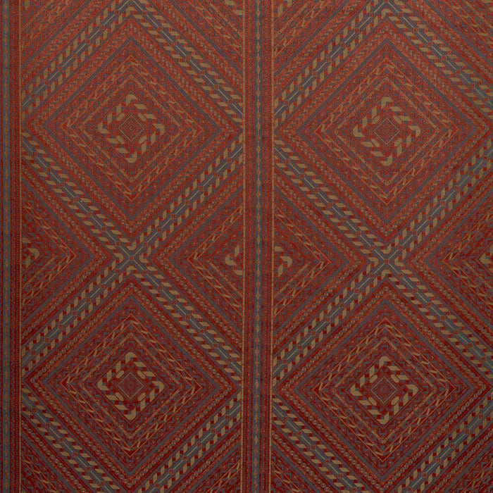 Zoffany Marquetry Trellis Venetian Red Fabric Sample ZRTX333543
