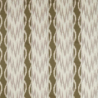 Zoffany Embroidered Ikat Stripe Green Stone Fabric ZRTX333545