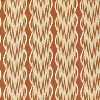 Zoffany Embroidered Ikat Stripe Amber Fabric ZRTX333546
