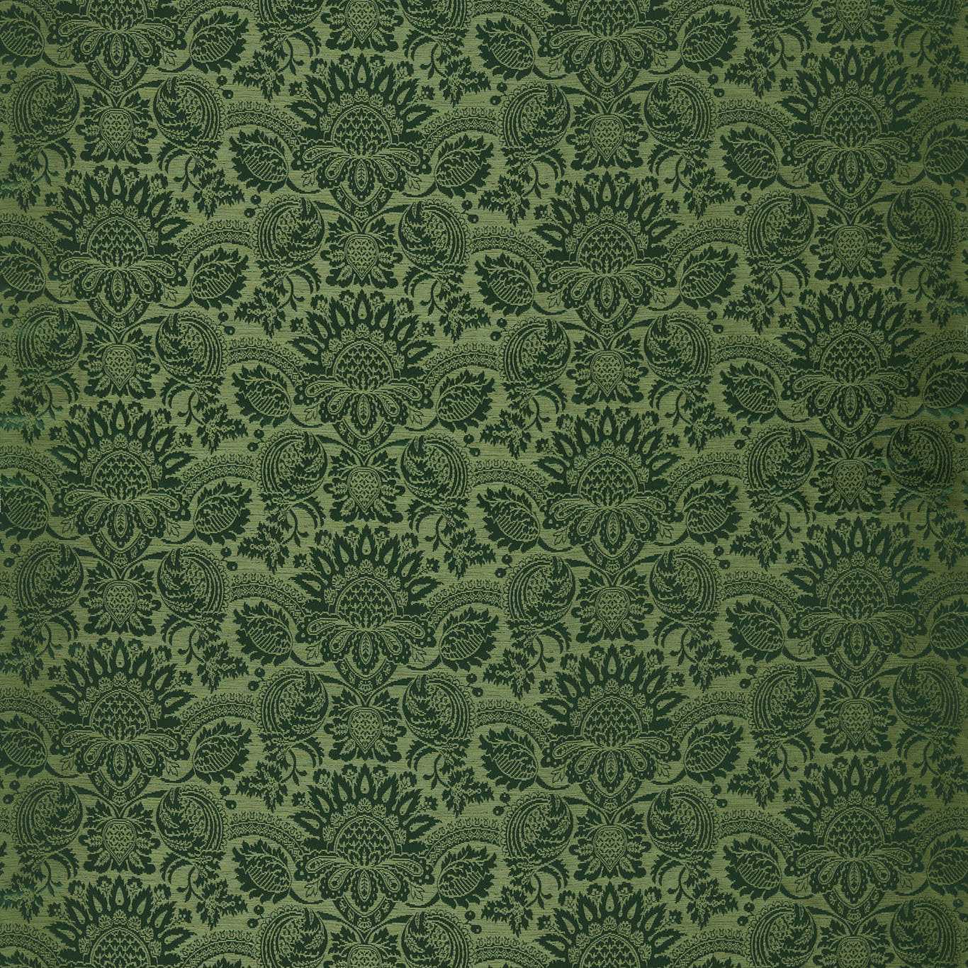 Zoffany Pomegranate Brocatelle Huntsman Green Fabric Sample ZSUF333382